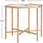 Kerri Accent Table - FOX2517B - Gold/Clear - Safavieh Couture