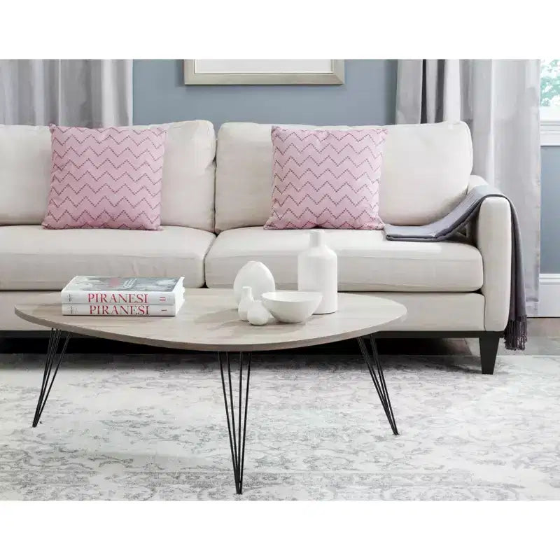 Wynton Retro Mid Century Wood Coffee Table - Safavieh