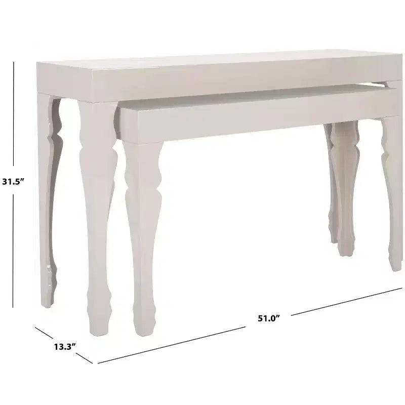 Beth Stacking Consoles (Set of 2) - FOX4221 -Safavieh Couture