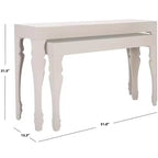 Beth Stacking Consoles (Set of 2) - FOX4221 -Safavieh Couture