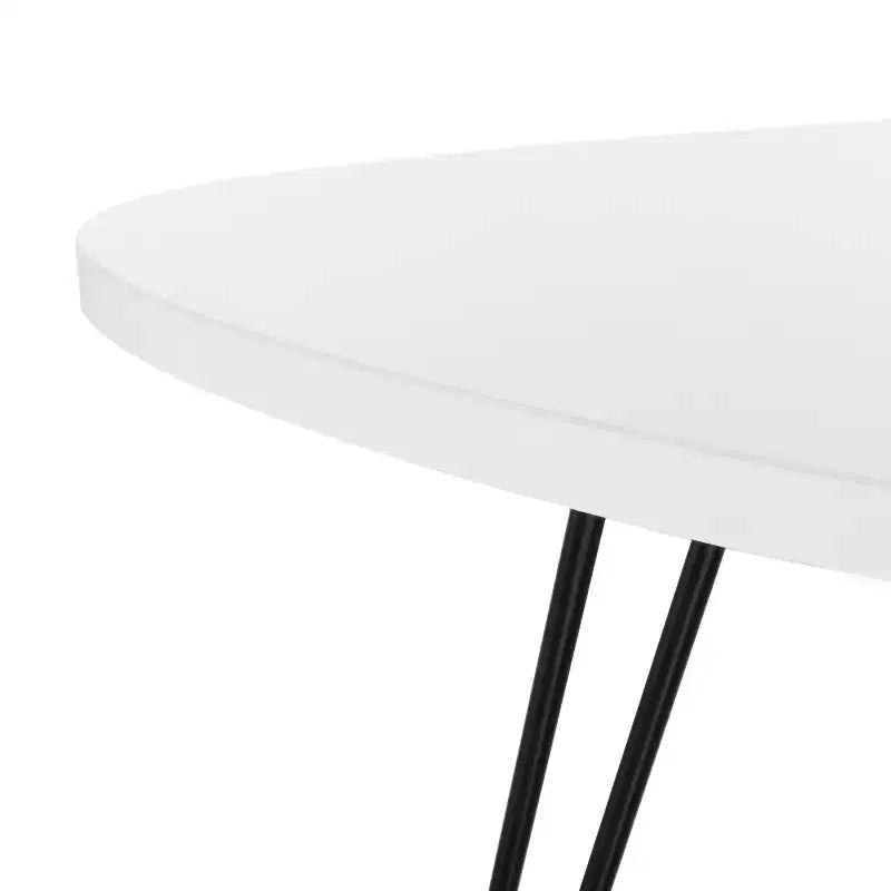 Wynton End Table - FOX4214B - White/Black - Safavieh Couture