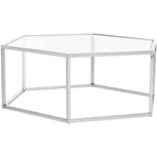 Eliana Coffee Table - Chrome - Safavieh