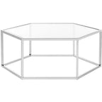Eliana Coffee Table - Chrome - Safavieh