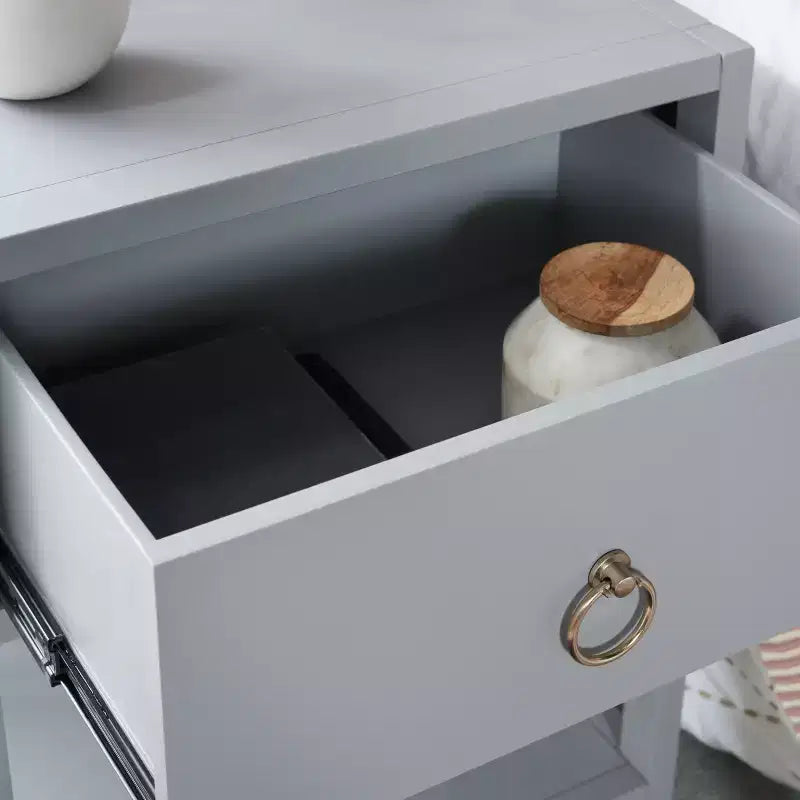 Sadie 1 Drawer 1 Shelf Nightstand - NST9201 - Safavieh