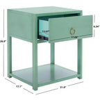 Sadie 1 Drawer 1 Shelf Nightstand - NST9201 - Safavieh