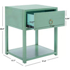 Sadie 1 Drawer 1 Shelf Nightstand - NST9201 - Safavieh
