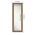 Amanti Art Alta Non-Beveled Framed Full-Length On the Door Mirror