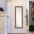 Amanti Art Alta Non-Beveled Framed Full-Length On the Door Mirror