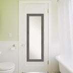 Amanti Art Alta Non-Beveled Framed Full-Length On the Door Mirror