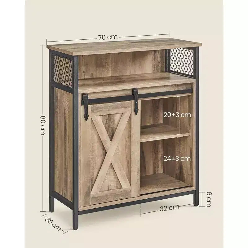 VASAGLE Buffet Cabinet Sideboard with Open Compartment