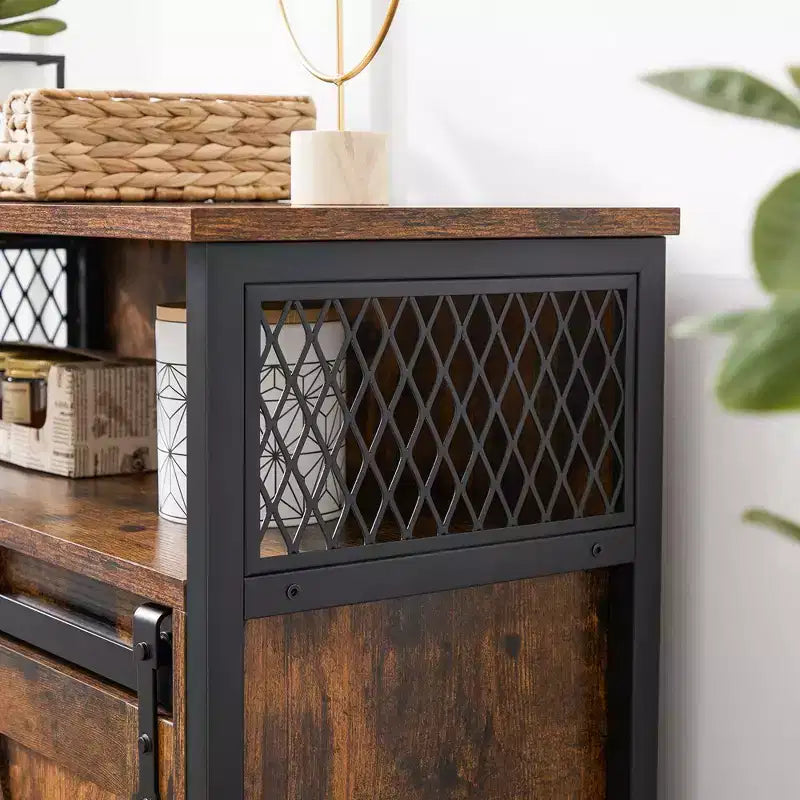 VASAGLE Buffet Cabinet Sideboard with Open Compartment