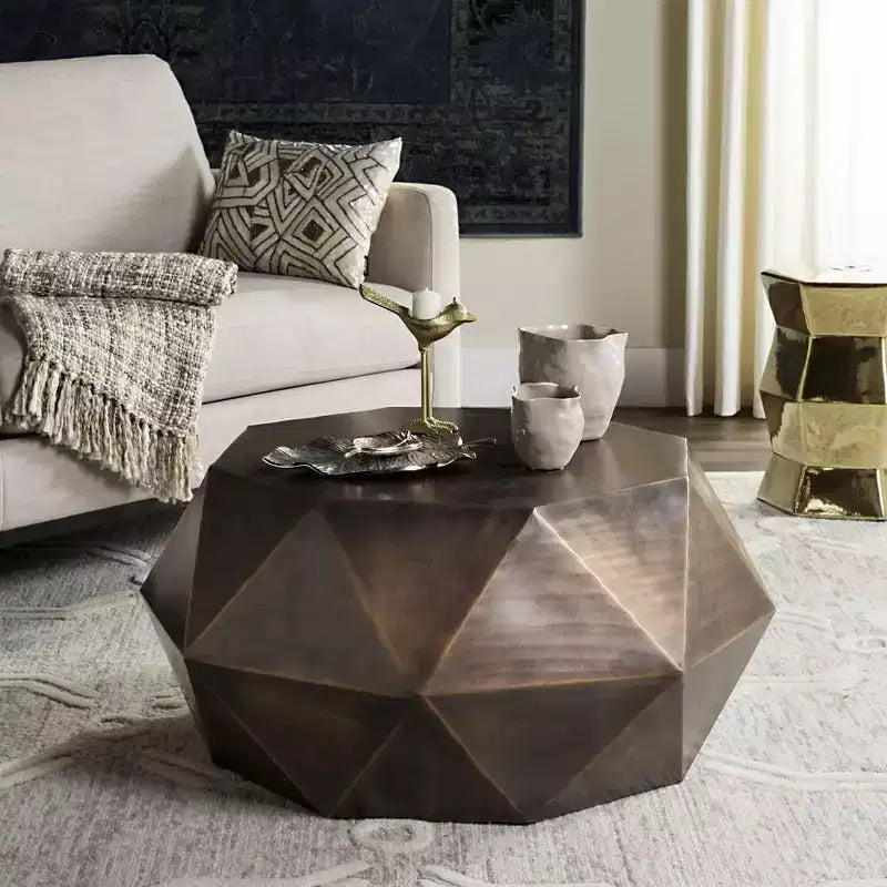 Astrid Faceted Coffee Table - Safavieh