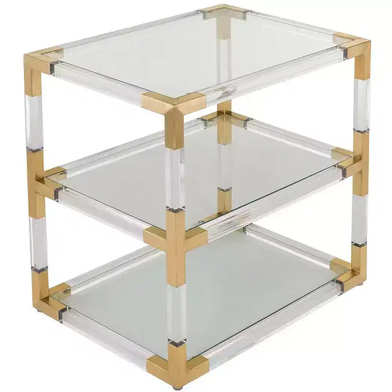 Louisa Acrylic End Table - SFV2506 - Safavieh Couture