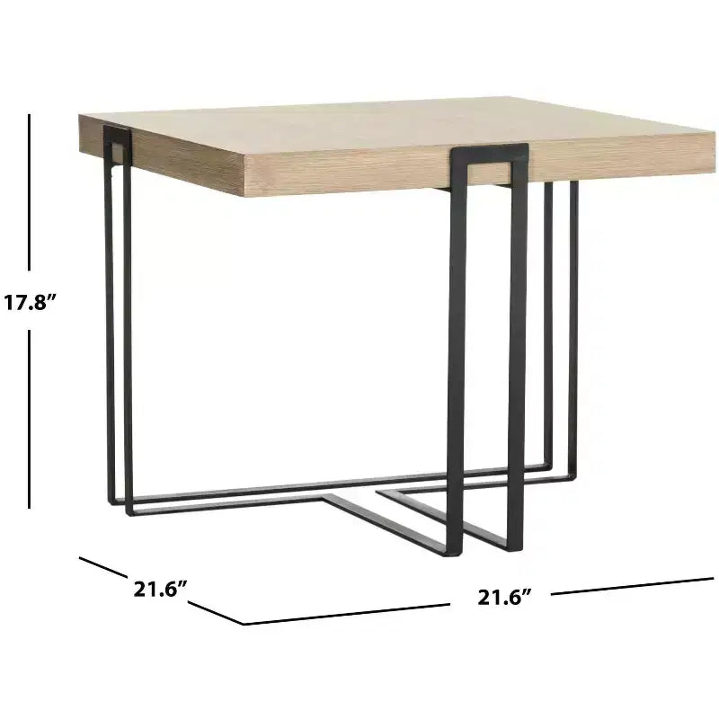 Pitt End Table - FOX4241A - Beige - Safavieh Couture