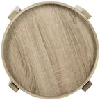 Hamish Side Table - FOX4248A - Beige - Safavieh Couture