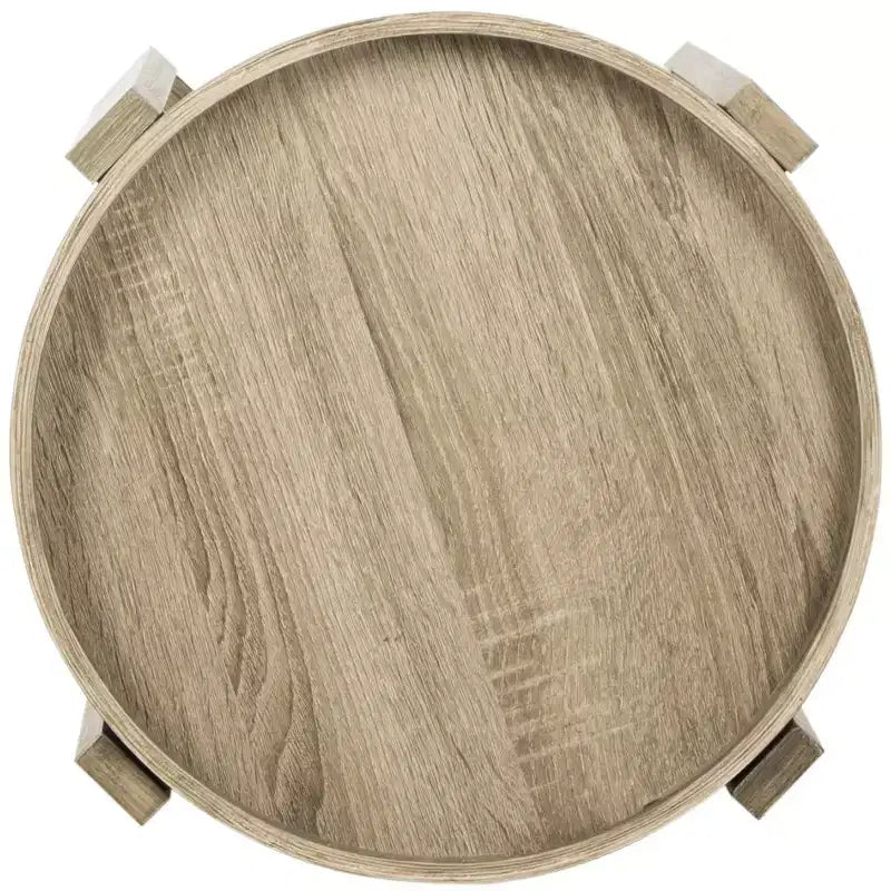 Hamish Side Table - FOX4248A - Beige - Safavieh Couture