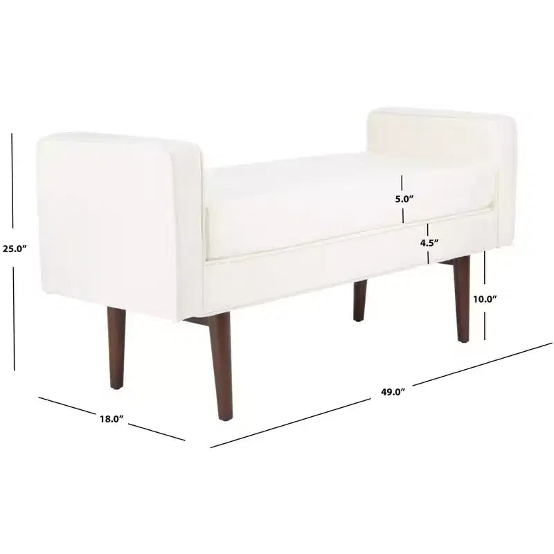 Henri Mid-Century Bench - BCH6303 - Safavieh