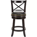 Butler Counter Stool - FOX7003 - Cappuccino/Black - Safavieh Couture