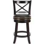Butler Counter Stool - FOX7003 - Cappuccino/Black - Safavieh Couture