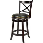 Butler Counter Stool - FOX7003 - Cappuccino/Black - Safavieh Couture