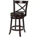 Butler Counter Stool - FOX7003 - Cappuccino/Black - Safavieh Couture