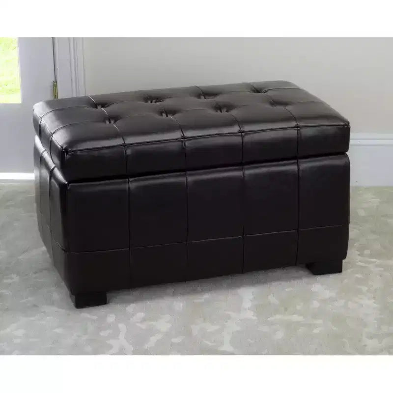 Manhattan Small Storage Ottoman - HUD4201 - Safavieh Couture