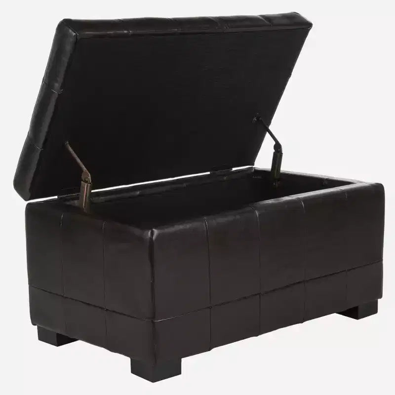 Manhattan Small Storage Ottoman - HUD4201 - Safavieh Couture