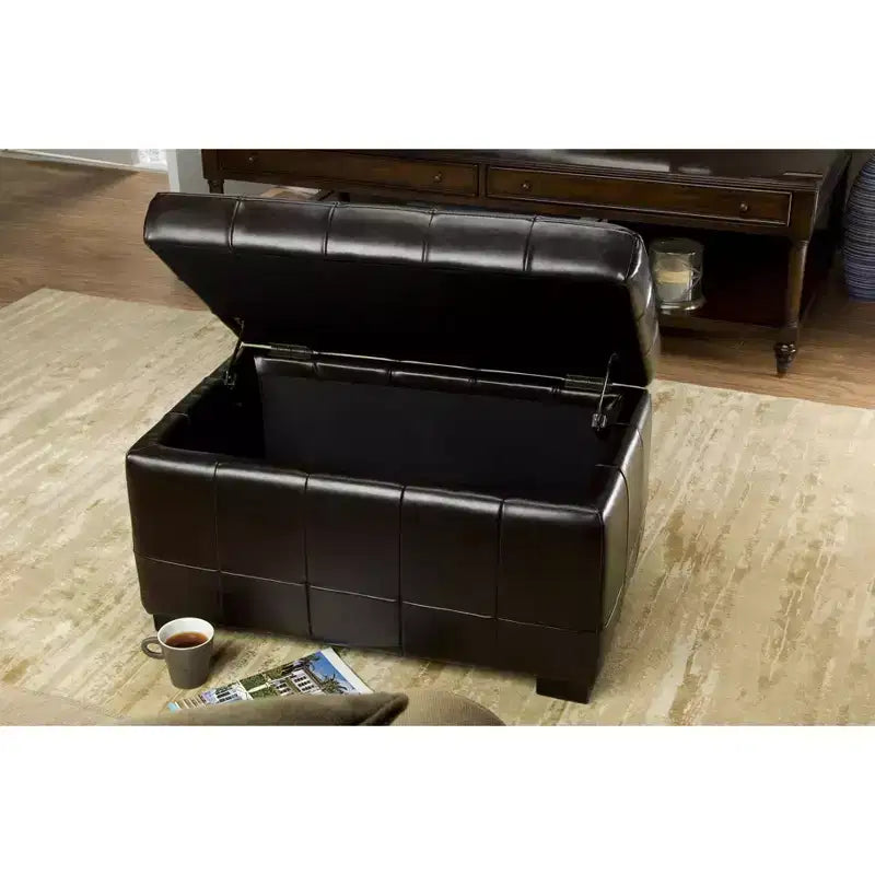 Manhattan Small Storage Ottoman - HUD4201 - Safavieh Couture