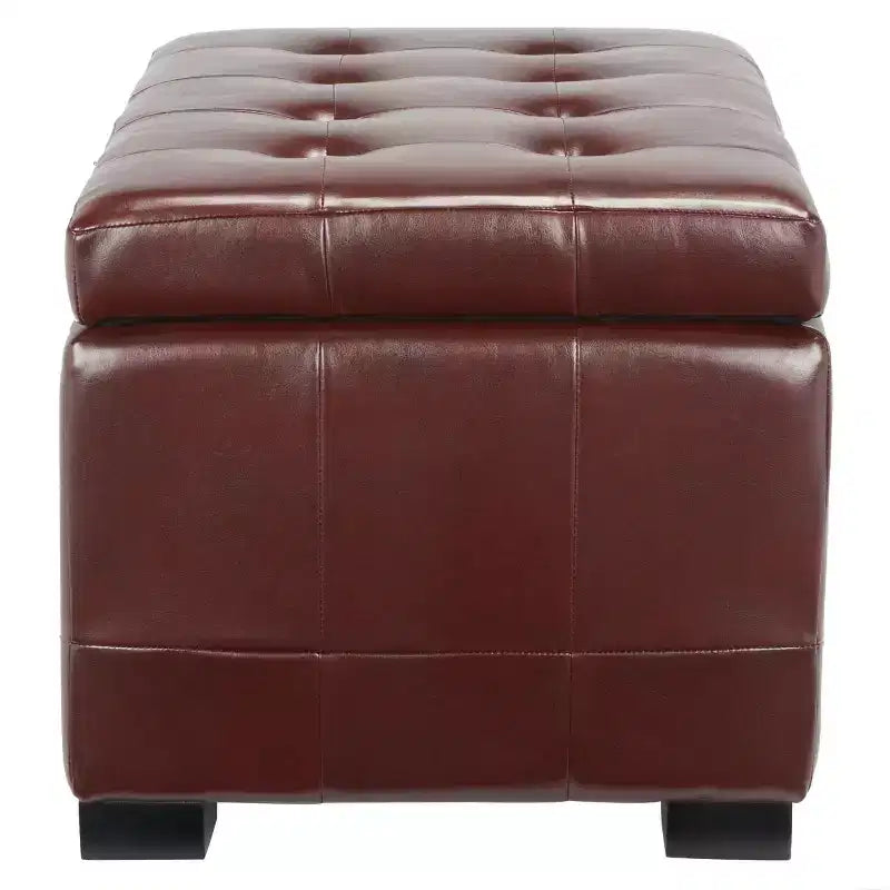 Manhattan Small Storage Ottoman - HUD4201 - Safavieh Couture