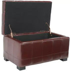 Manhattan Small Storage Ottoman - HUD4201 - Safavieh Couture