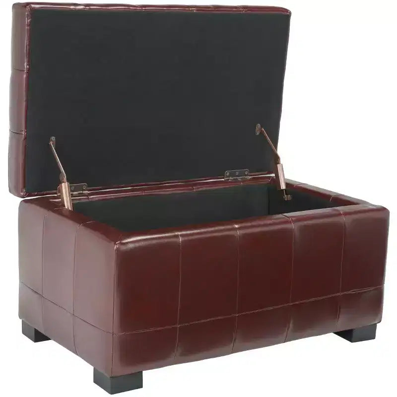 Manhattan Small Storage Ottoman - HUD4201 - Safavieh Couture