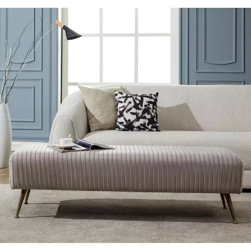 Salome Upholstered Bench - KNT7041 - Safavieh Couture