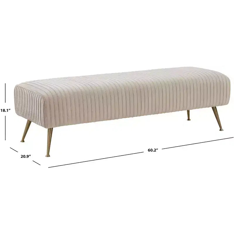 Salome Upholstered Bench - KNT7041 - Safavieh Couture