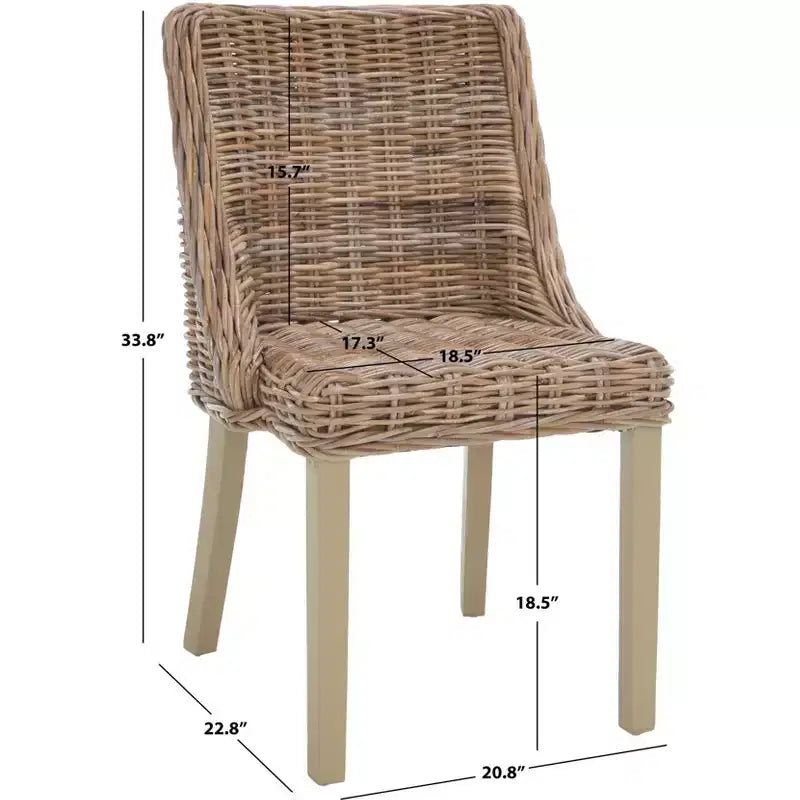 Caprice Dining Chair (Set of 2) - SEA7005 - Grey - Safavieh