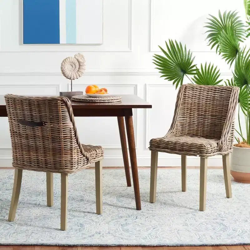 Caprice Dining Chair (Set of 2) - SEA7005 - Grey - Safavieh