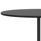Emma and Oliver 36 Round Wood Cocktail Table with 30 and 42 Columns