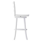 Emma and Oliver Classic Ladderback Counter Height Dining Stool with Wood Seat