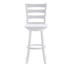 Emma and Oliver Classic Ladderback Counter Height Dining Stool with Wood Seat