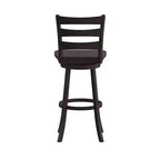 Emma and Oliver Classic Ladderback Counter Height Dining Stool with Wood Seat