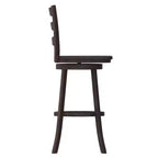 Emma and Oliver Classic Ladderback Counter Height Dining Stool with Wood Seat