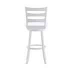 Emma and Oliver Classic Ladderback Counter Height Dining Stool with Wood Seat