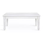 Kate and Laurel Cates Rectangle Wood Bench, 42x14x19, White