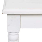 Kate and Laurel Cates Rectangle Wood Bench, 42x14x19, White