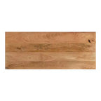 Kate and Laurel Pallson Rectangle Wood Bench, 36x14x20, Natural and Black
