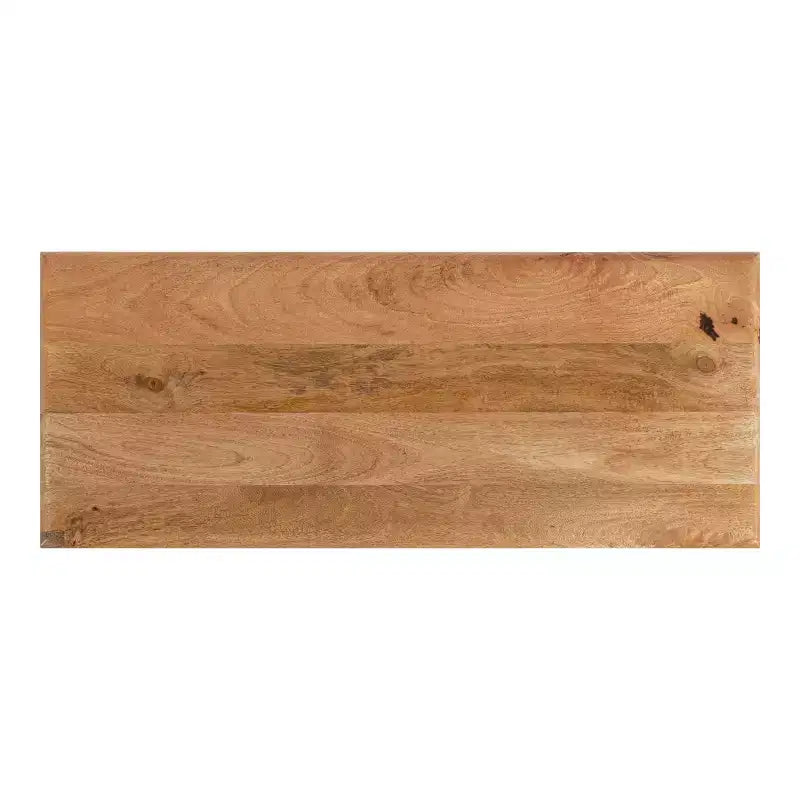 Kate and Laurel Pallson Rectangle Wood Bench, 36x14x20, Natural and Black