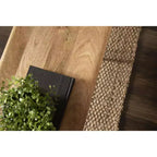 Kate and Laurel Pallson Rectangle Wood Bench, 36x14x20, Natural and Black