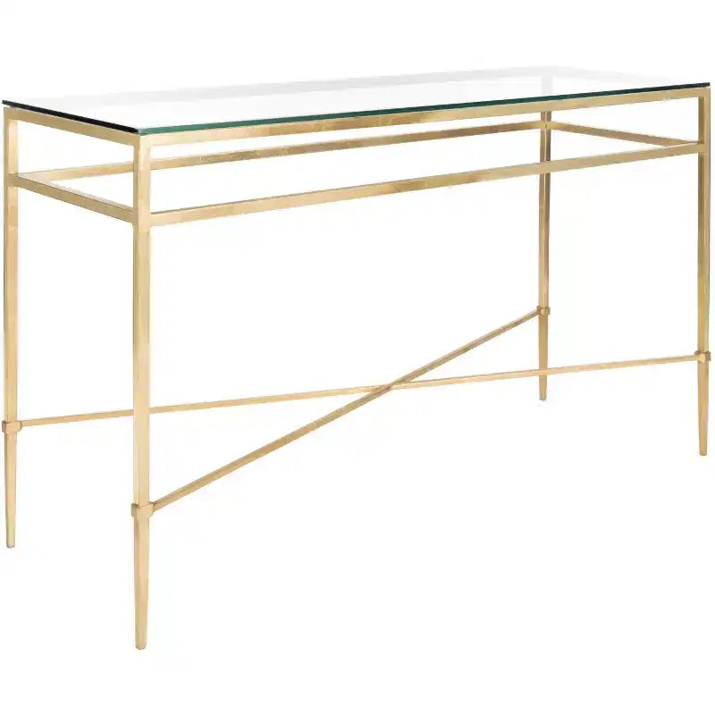 Baumgarten Console Table - AMH8305A - Gold - Safavieh Couture