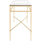 Baumgarten Console Table - AMH8305A - Gold - Safavieh Couture