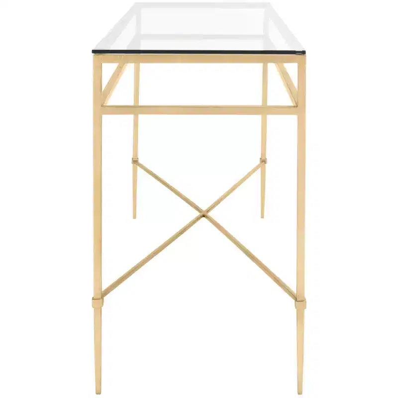 Baumgarten Console Table - AMH8305A - Gold - Safavieh Couture