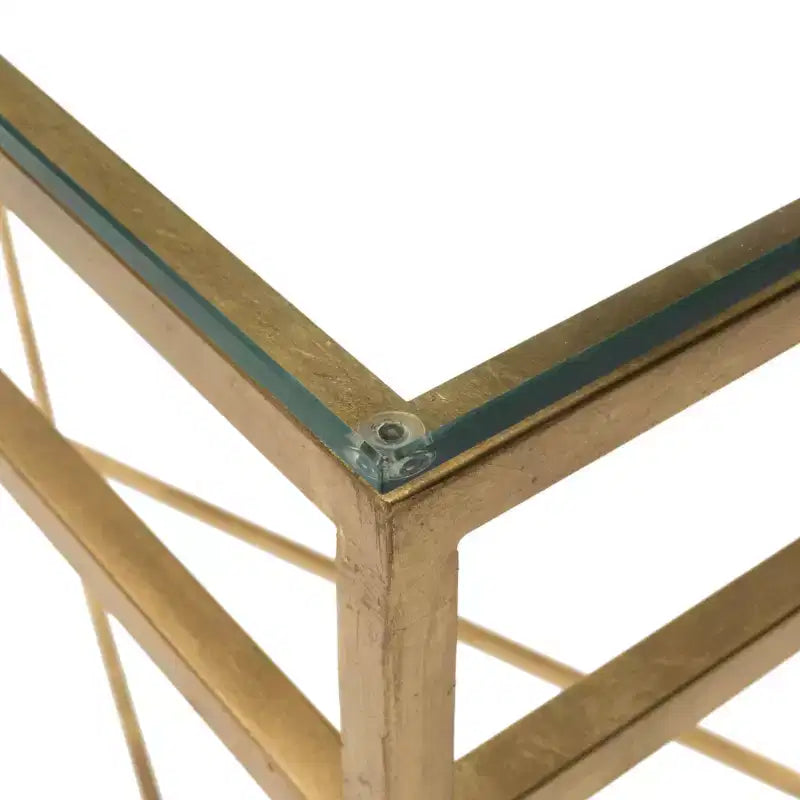 Baumgarten Console Table - AMH8305A - Gold - Safavieh Couture